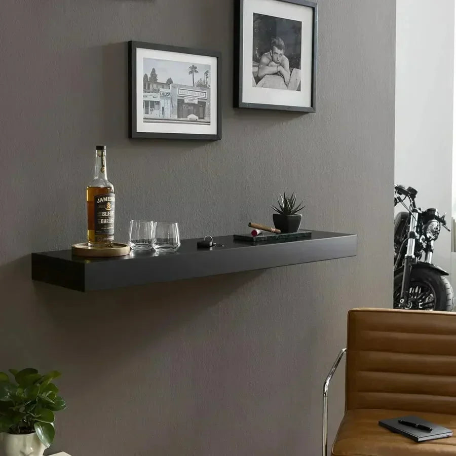 Chic Shelf with Concealed Storage