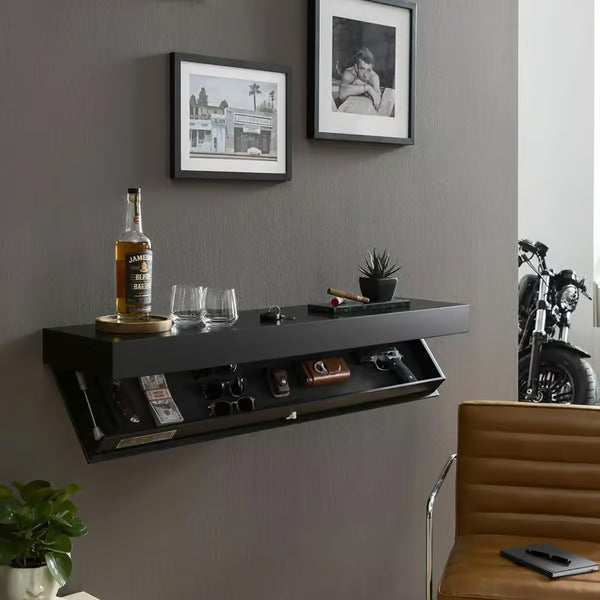 Chic Shelf with Concealed Storage