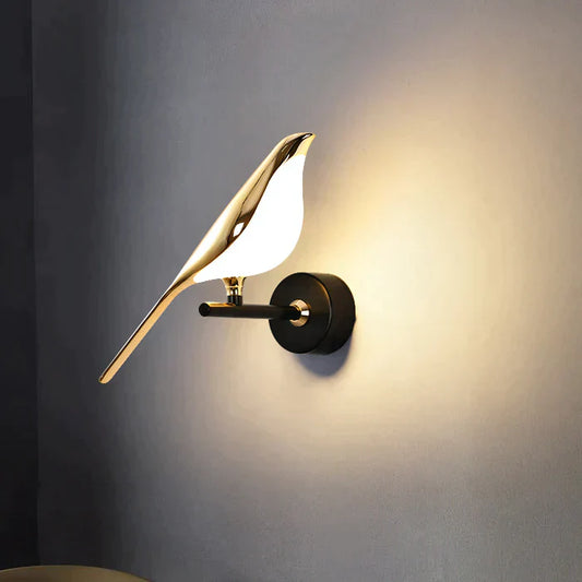 Nordische LED-Wandleuchte im Vogeldesign – Elegante Beleuchtung