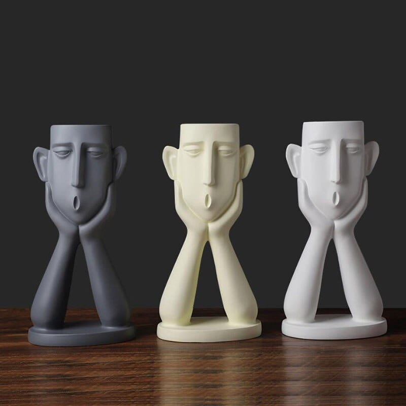 Cow-Design Decorative Vase