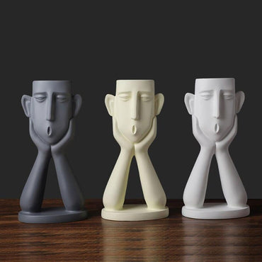 Cow-Design Decorative Vase