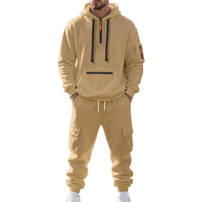 Men's Zip-Up Two-Piece Tracksuit