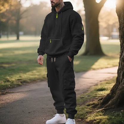 Men's Zip-Up Two-Piece Tracksuit