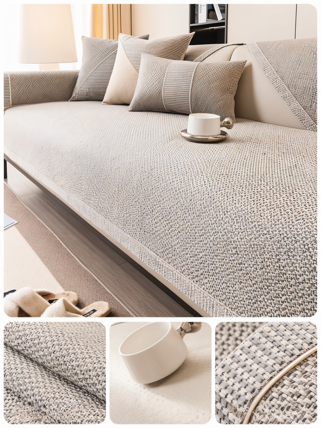 Stylish, Durable, and Scratch-Resistant Sofa Cover!