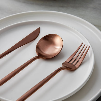 Finix | Sleek Stainless Steel Cutlery Set - Contemporary Dining Essentials for an Elegant Table