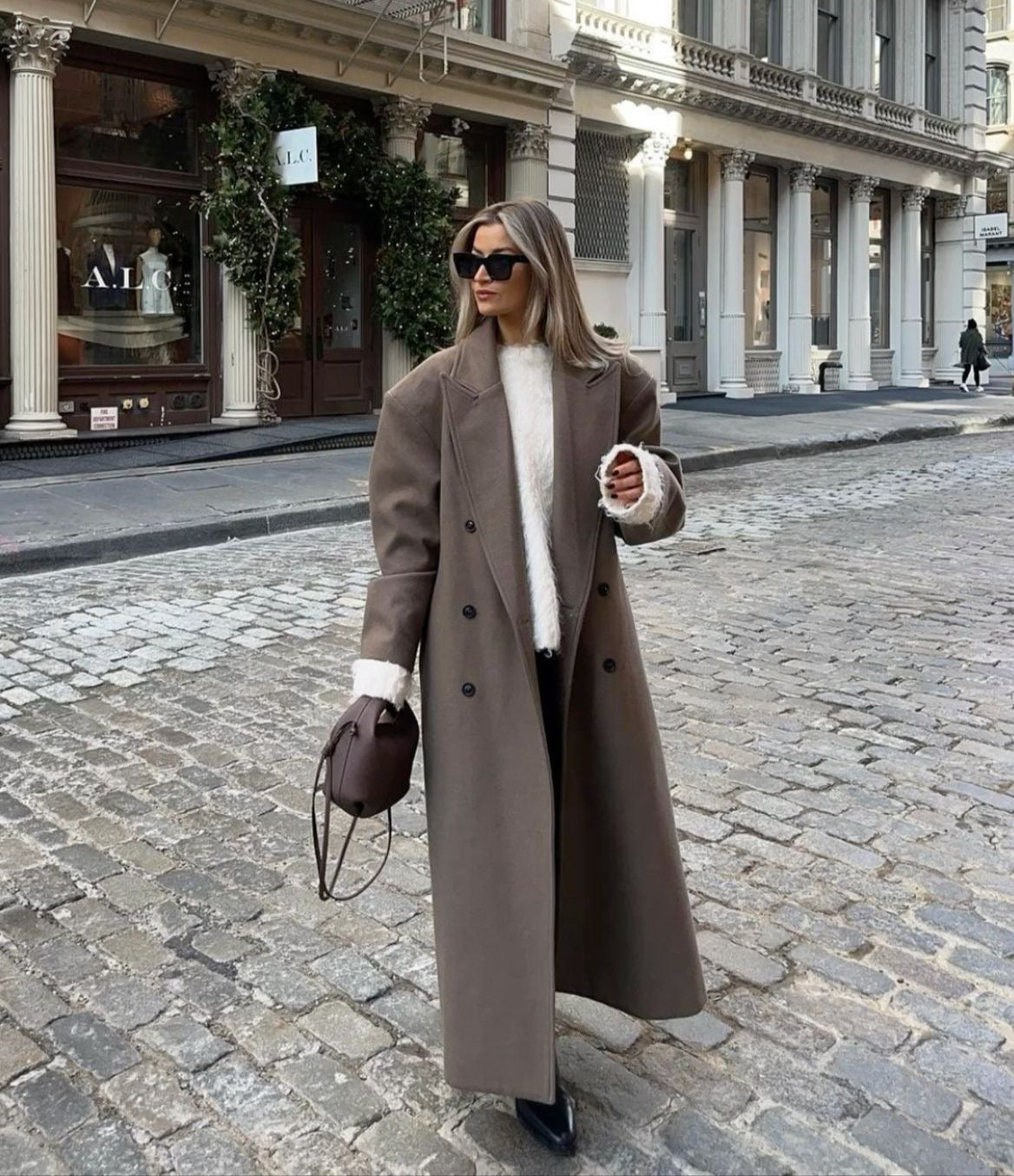 Chic Long Wool Coat | Saphira