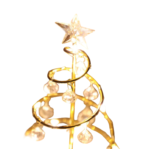 Enchanting Christmas Tree with Integrated Lighting