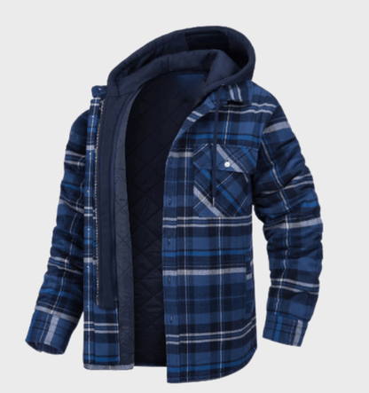 STENLEY - Men's Heavy Check Print Winter Jacket