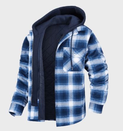 STENLEY - Men's Heavy Check Print Winter Jacket