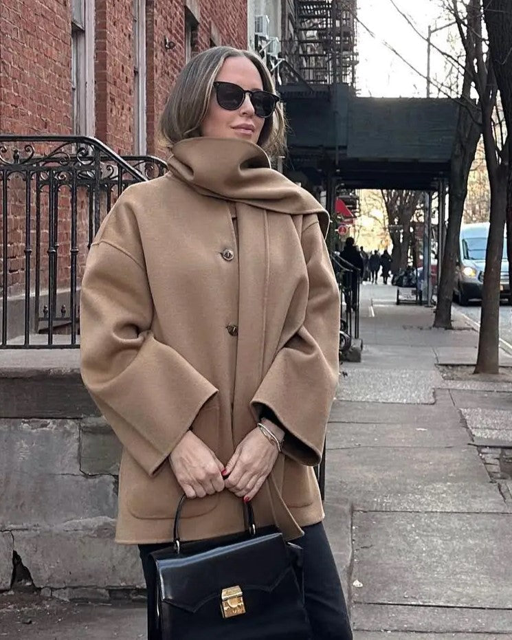 Elara Luxurious Oversized Wool Coat - Ultimate Comfort