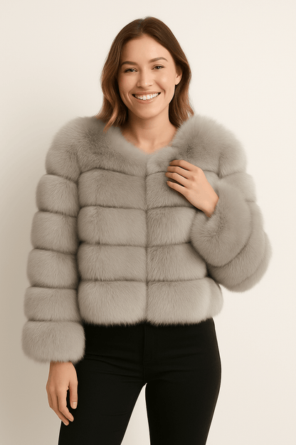 Kirsten | Women's Cozy Short Faux Fur Winter Jacket