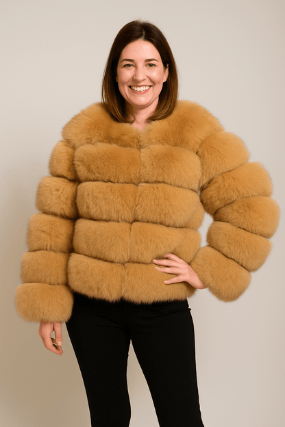 Kirsten | Women's Cozy Short Faux Fur Winter Jacket