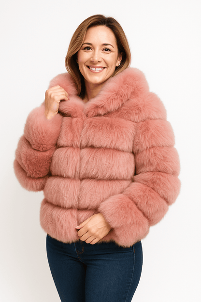 Kirsten | Women's Cozy Short Faux Fur Winter Jacket