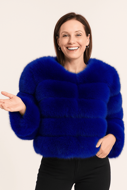 Kirsten | Women's Cozy Short Faux Fur Winter Jacket