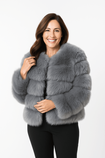 Kirsten | Women's Cozy Short Faux Fur Winter Jacket
