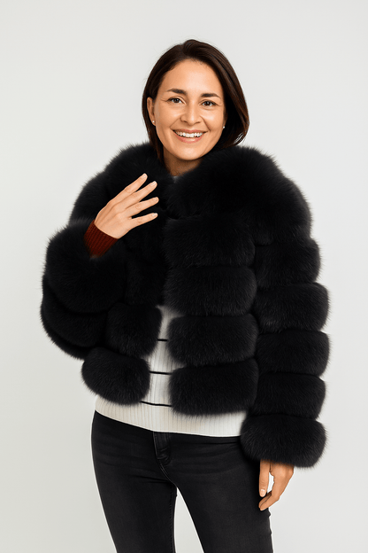 Kirsten | Women's Cozy Short Faux Fur Winter Jacket