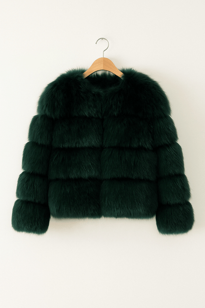 Kirsten | Women's Cozy Short Faux Fur Winter Jacket