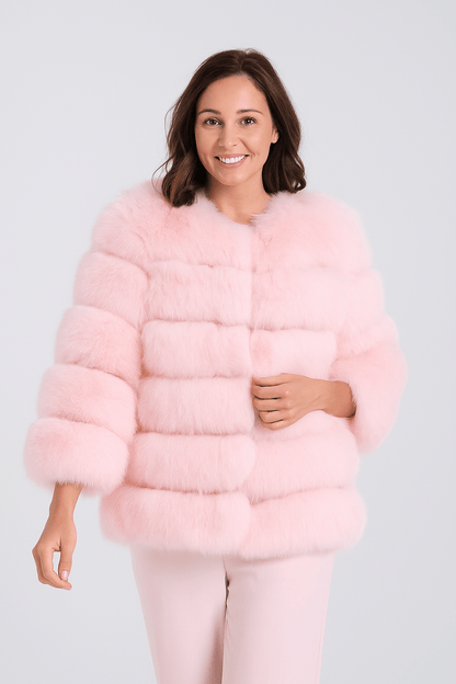 Kirsten | Women's Cozy Short Faux Fur Winter Jacket