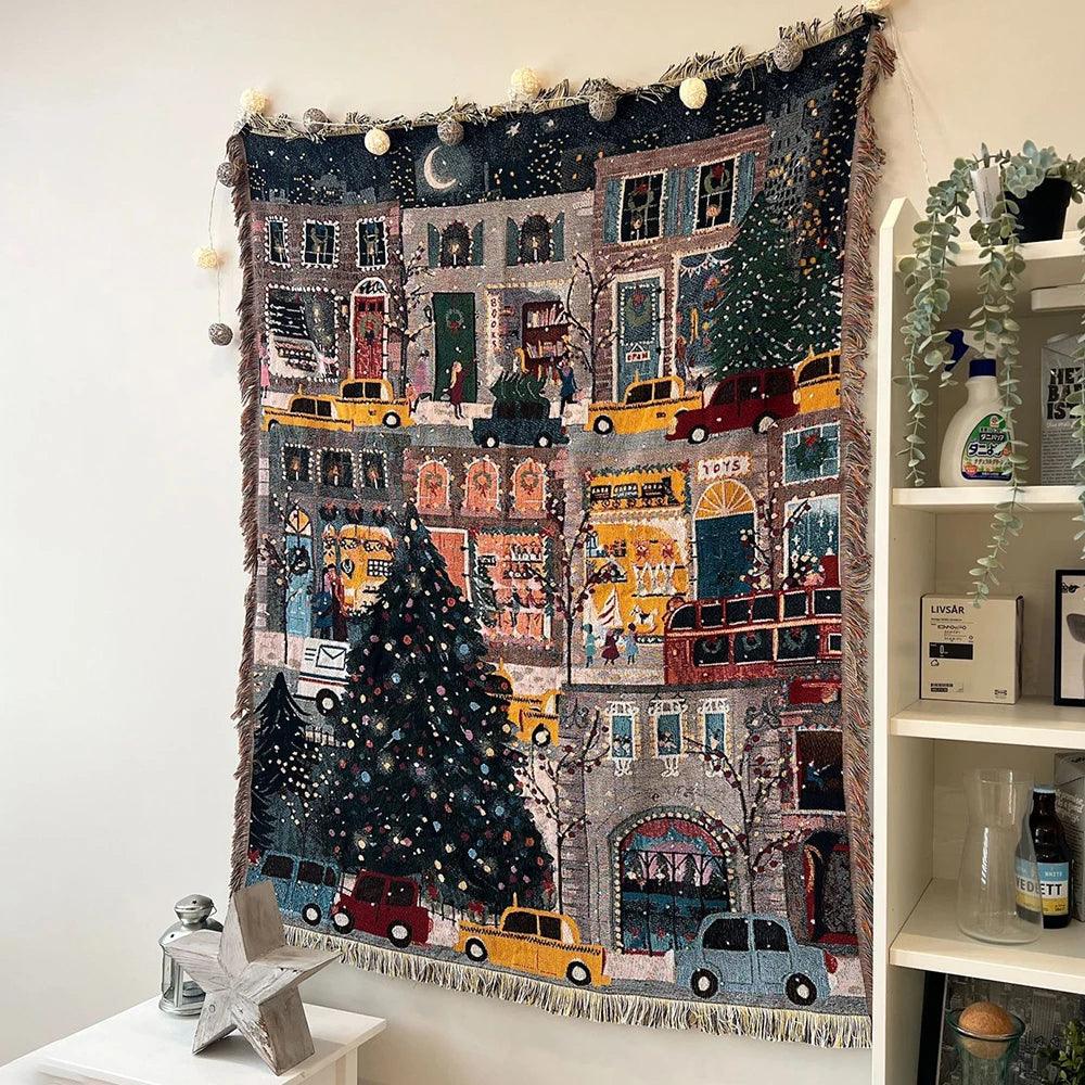Cozy Nutcracker Christmas Blanket - Soft Fleece Ideal for Winter Decor and Cozy Evenings