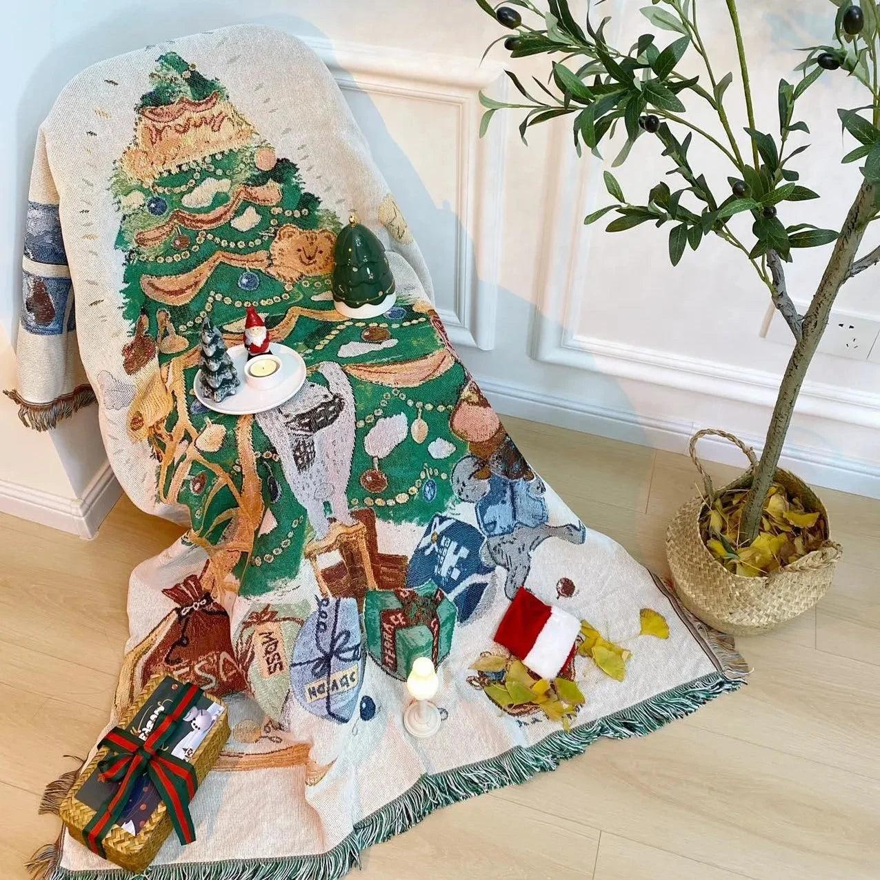 Cozy Nutcracker Christmas Blanket - Soft Fleece Ideal for Winter Decor and Cozy Evenings