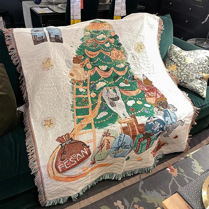 Cozy Nutcracker Christmas Blanket - Soft Fleece Ideal for Winter Decor and Cozy Evenings