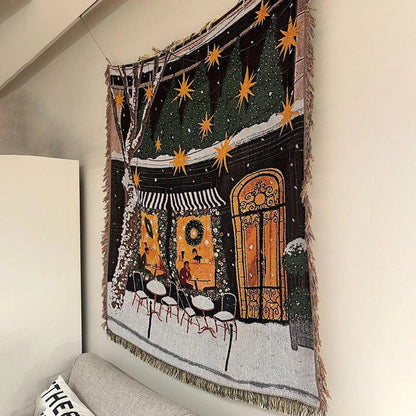 Cozy Nutcracker Christmas Blanket - Soft Fleece Ideal for Winter Decor and Cozy Evenings