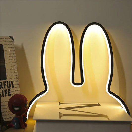 USB Rechargeable Bunny Night Light with Mood-Enhancing Colors