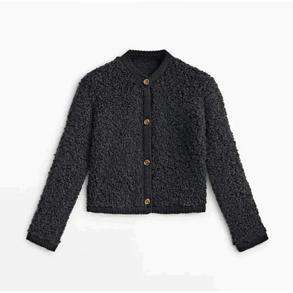 Daphne | Women's Warm & Stylish Fleece Button-Up Jacket