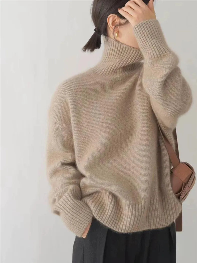 LEVA | Women's Cozy Knit Turtleneck Sweater