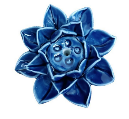 Elegant Lotus Blossom Incense Stand