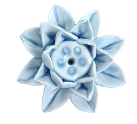 Elegant Lotus Blossom Incense Stand