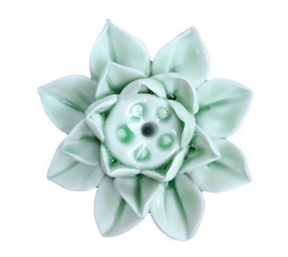 Elegant Lotus Blossom Incense Stand