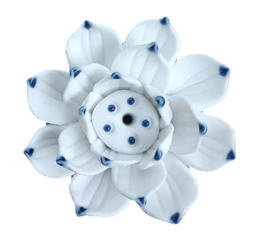 Elegant Lotus Blossom Incense Stand