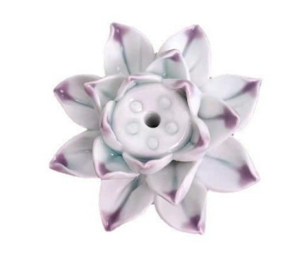 Elegant Lotus Blossom Incense Stand