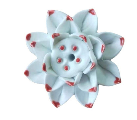 Elegant Lotus Blossom Incense Stand