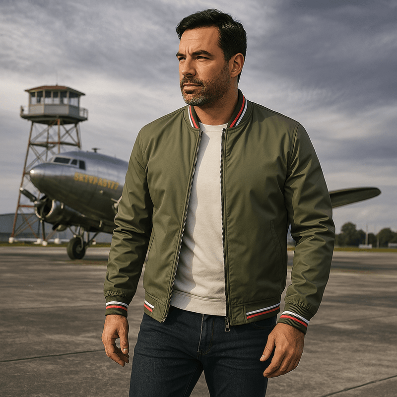 Mason | Classic Lightweight Waterproof Bomber Jacket with Zip