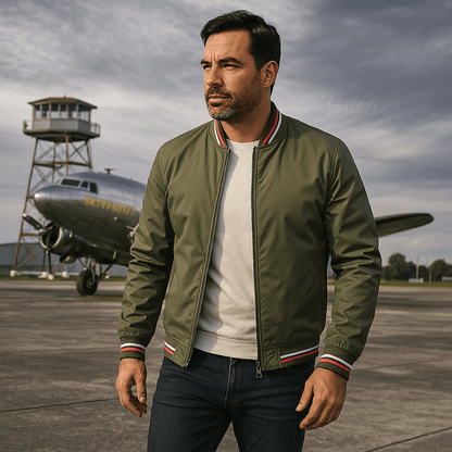 Mason | Classic Lightweight Waterproof Bomber Jacket with Zip