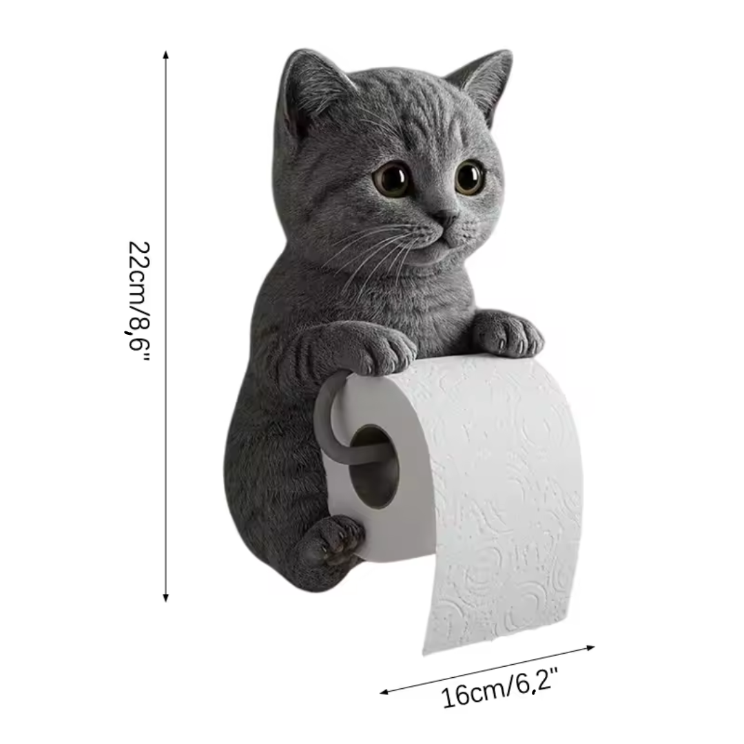 Adorable Cat Toilet Paper Holder – Stylish and Functional Bathroom Accessory