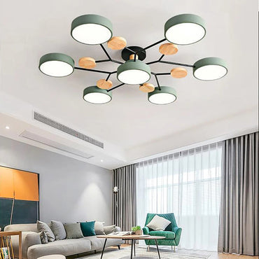 Chic Ceiling Light Featuring Artisan-Finished Details