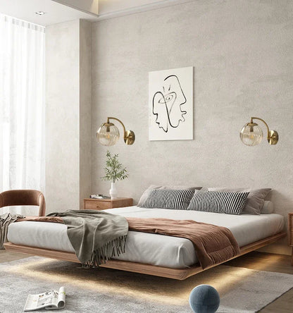 Luxurious CrystalGlow Modern Glass Wall Lamp