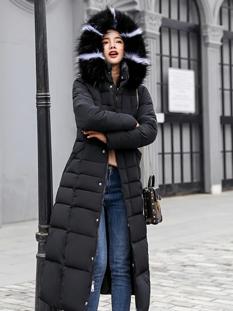 Jolie | Contemporary Long Puffer Coat for Women - Perfect for Winter