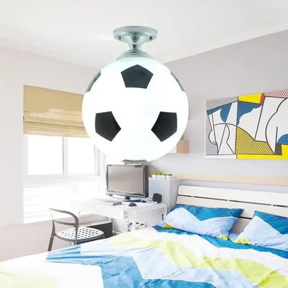 GoalBright Humorous Football-Shaped Ceiling Lamp
