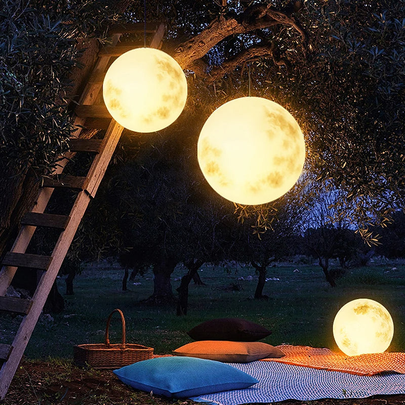 Lunar Garden Light | Moon-Shaped Lamp