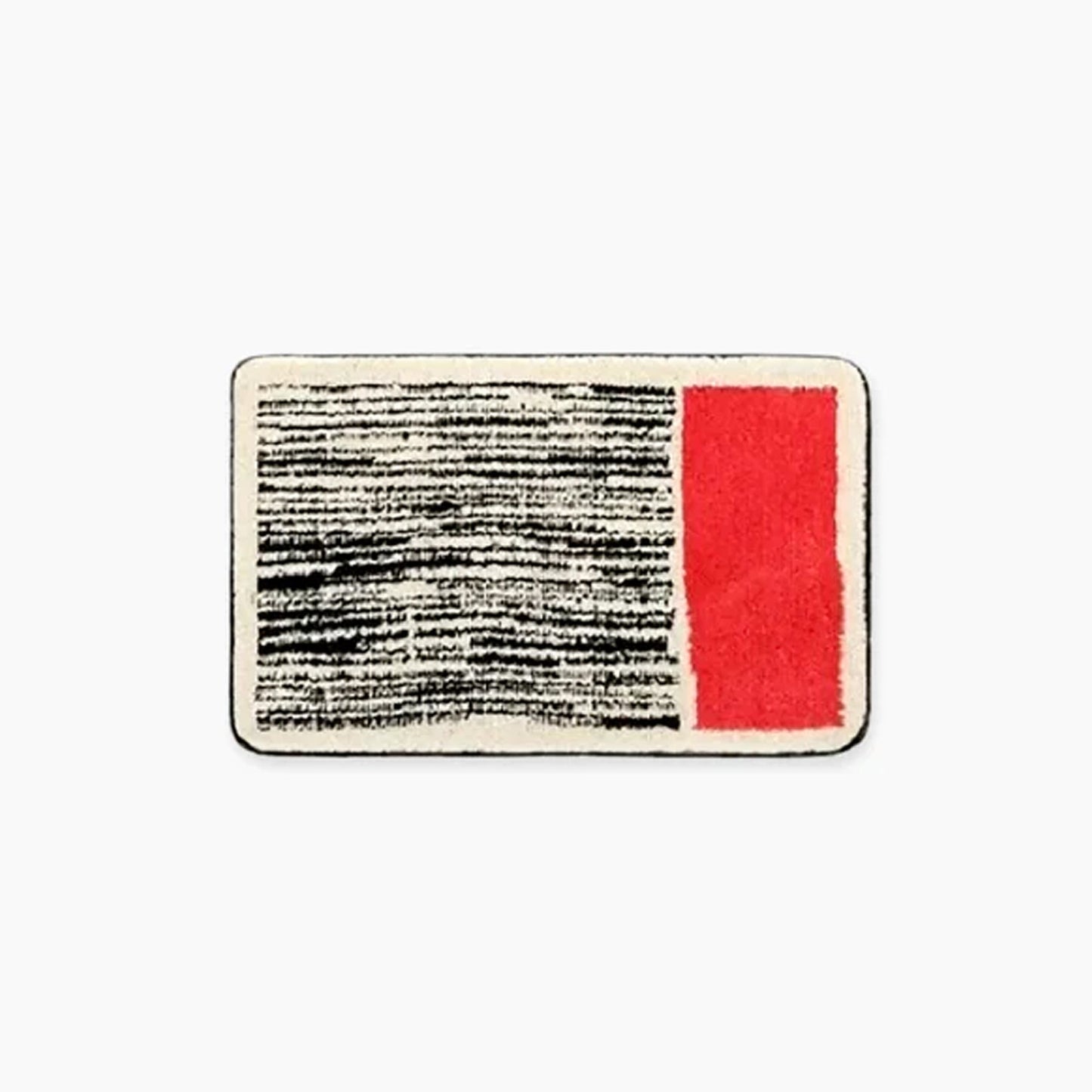 AbstractStep | Handmade Scandinavian Abstract Non-Slip Bath Mat - Chic Bathroom Rug