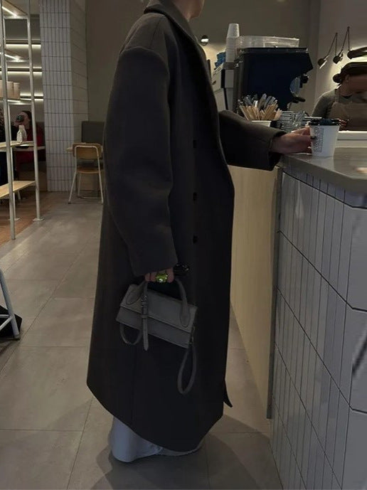 Stylish Oversized Double-Breasted Autumn Coat for Women