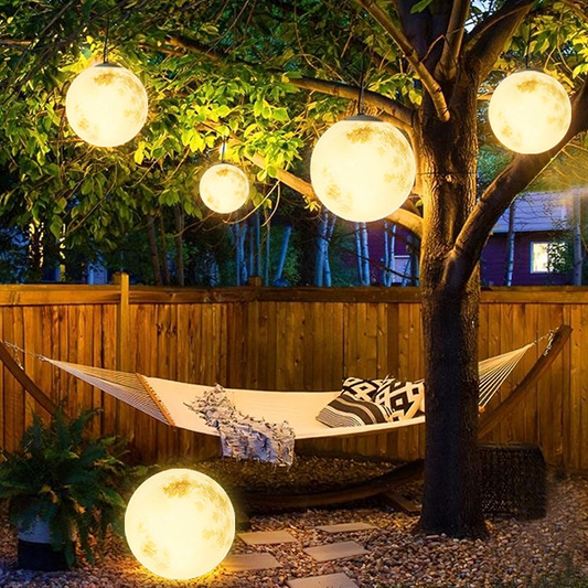 Moon-Inspired Hanging Garden Lantern