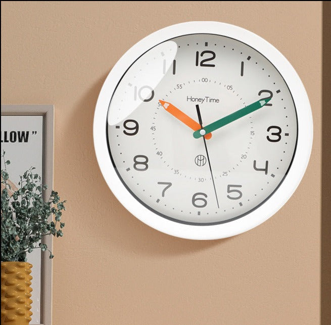 Vibrant Silent Wall Clock - Ideal for Kids' Rooms
