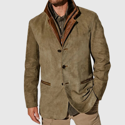 FLORIS | Vintage-Inspired Men's Coat with Button Fastening