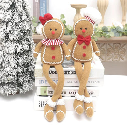 Handcrafted Plush Gingerbread Tree Ornament for Kids – Soft Christmas Decoration
