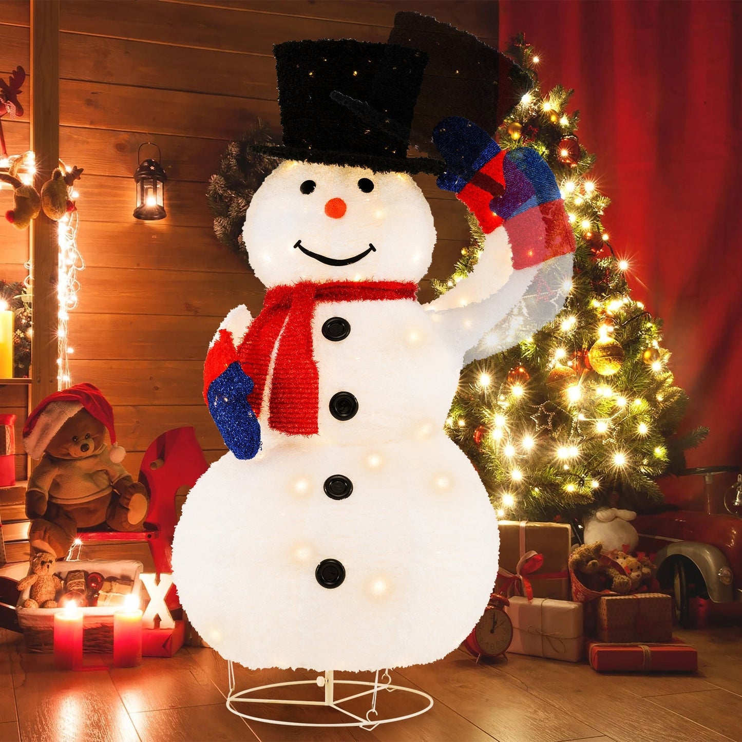 Large LED Snowman Holiday Garden Decoration